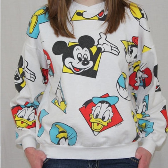 Vintage Tops - ☔SALE! Vintage 80s DISNEY Mickey Mouse SWEATSHIRT